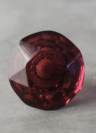 Wine Glass Diamond Cut Mushroom Shaped Door Knob (X-Large)