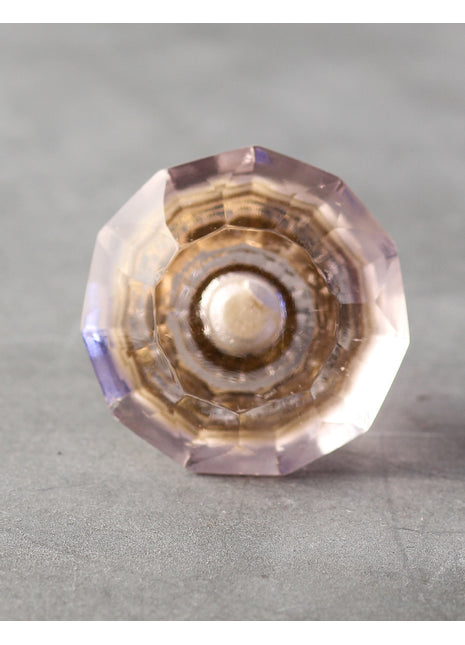 Light Orange Spiral Diamond Cut Door Knob