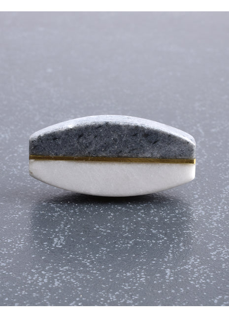 Black And White Agate Stone Cabinet Knobs