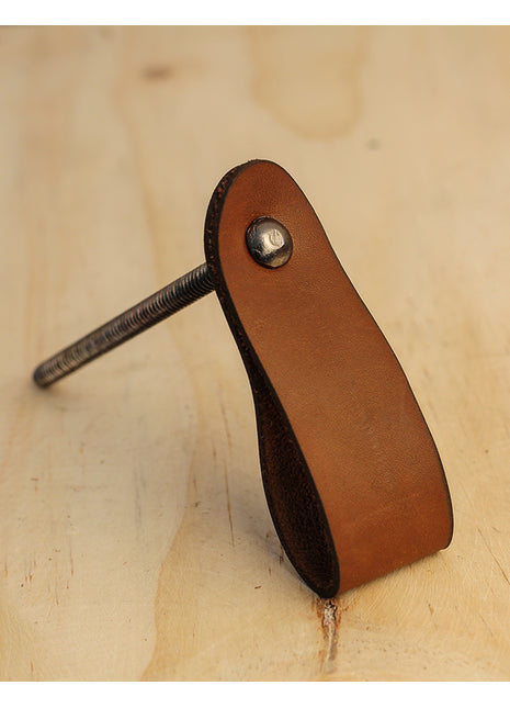 Solid Brown Drawer Leather knob