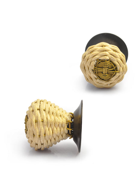 Thread and Metal Wire Weaved Cabinet Knob (Small) (Set of Ten)