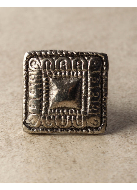 Antique Square Metal Cabinet Drawer Knob