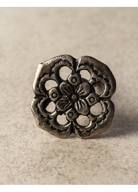 Flowered design Metal knob