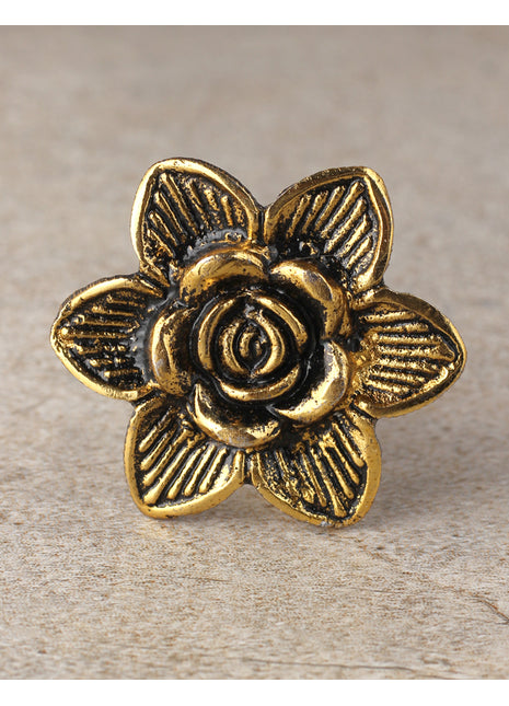 Flower Shape Metal Drawer Knob