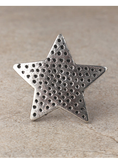 Star Dotted Shape Metal Drawer Knob