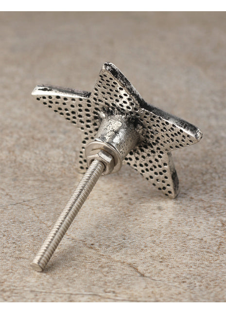 Star Dotted Shape Metal Drawer Knob