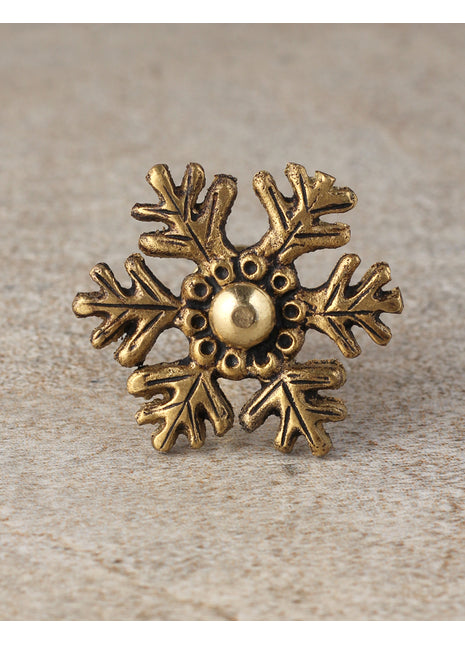 Snowflake Design Metal Drawer knob