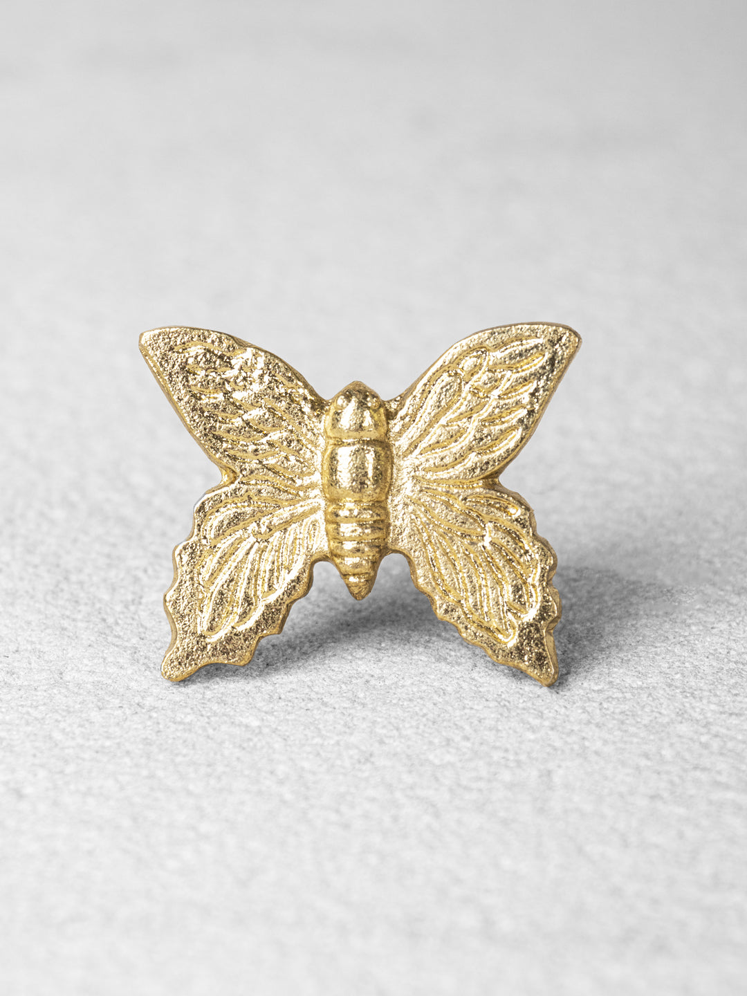 gold butterfly dresser knobs HUGOLEM 8 Pack Butterfly Shape Drawer Pulls - Stylish Kitchen Cabinet & Kid's Room Dresser Drawer Knobs - Modern Gold Dresser Knobs & Door/Window Pull Handles