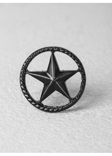 Star Shape Black Nickel Metallic Knob