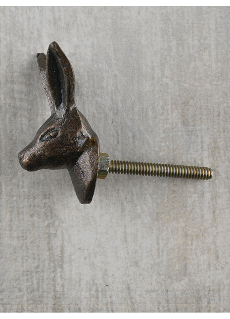 Unique Metallic Deer Head Knob