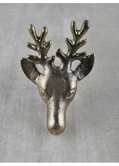 Unique Metallic Deer Head Knob