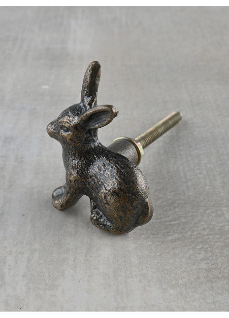 Unique Metallic Rabbit Shape Knob