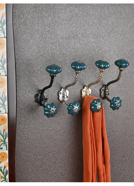 Amazing Ceramic Metal Wall Hook With Ceramic Knob