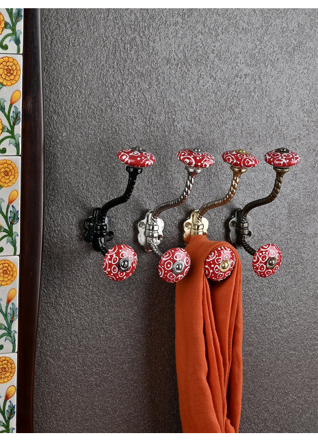 Modern Ceramic Metal Wall Hook With Ceramic Knob