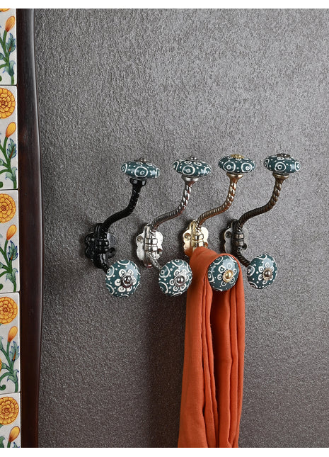Amazing Ceramic Metal Wall Hanger With Ceramic Knob