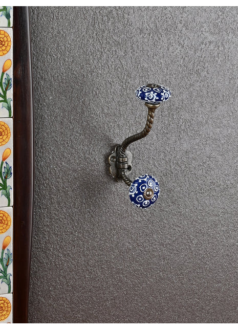 Modern Ceramic Metal Wall Hook With Ceramic Knob