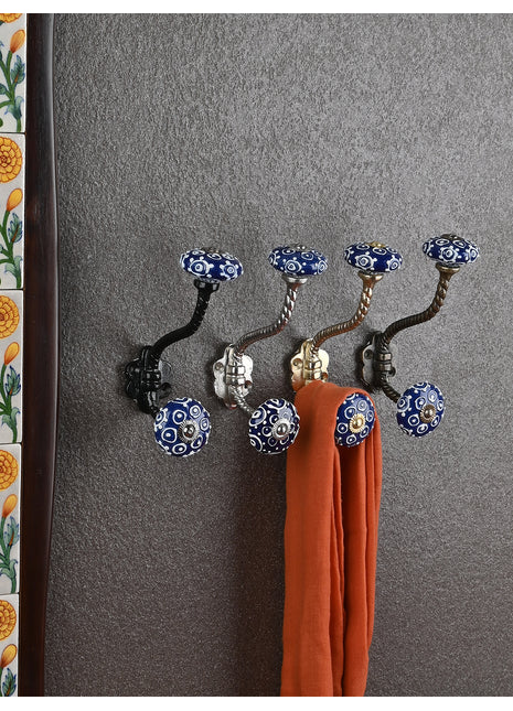 Modern Ceramic Metal Wall Hook With Ceramic Knob