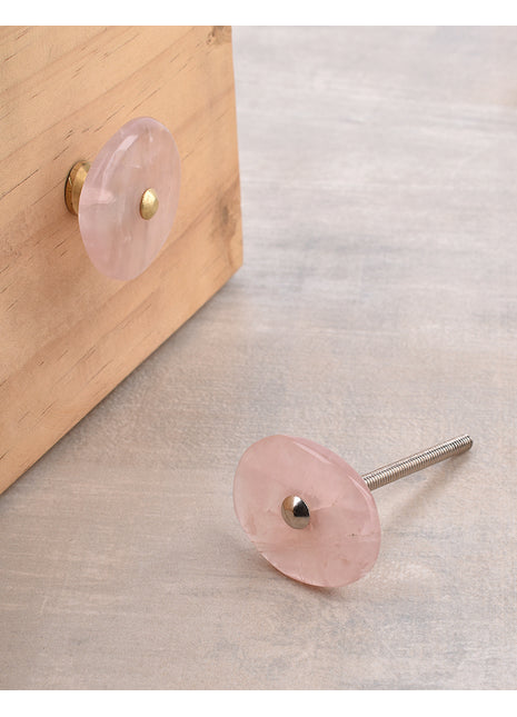 Agate Natural Gemstone Pink Shade Cabinet Furniture Knobs