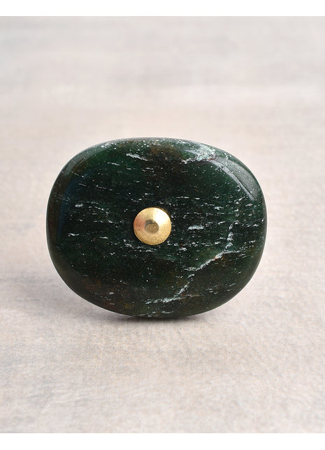 Agate Natural Gemstone Green Shade Cabinet Furniture Knobs ( emerald green color )