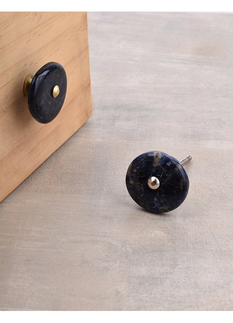 Agate Natural Gemstone Blue Shade Cabinet Furniture Knobs