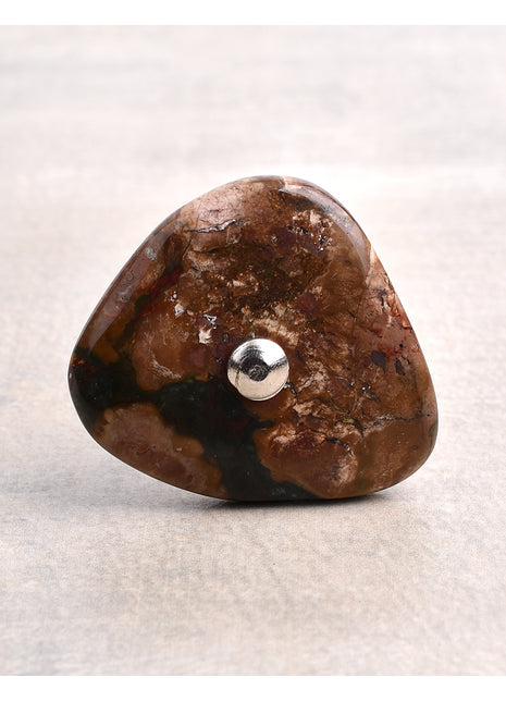 Agate Natural Gemstone Brown, Black Shade Cabinet Furniture Knobs
