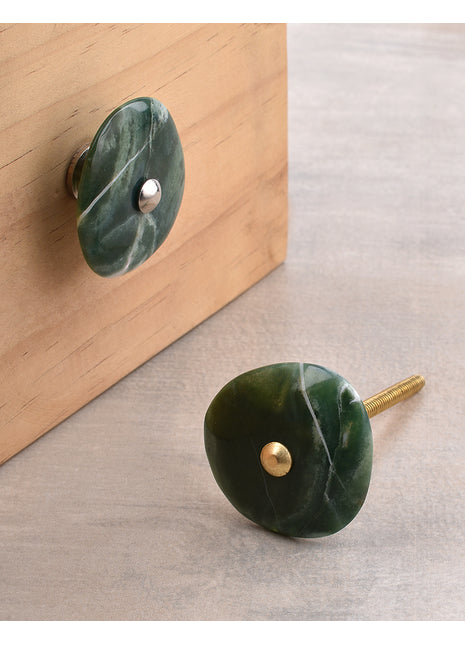Agate Natural Gemstone Green Shade Cabinet Furniture Knobs