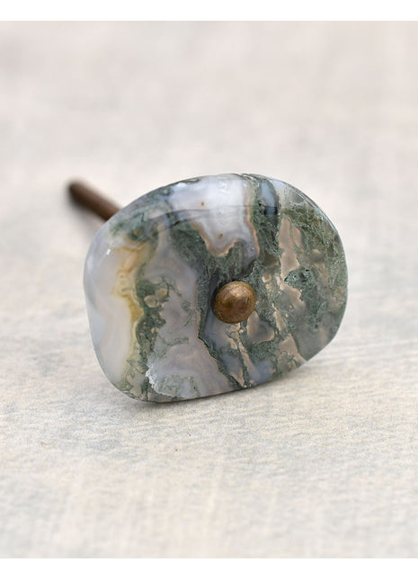 Agate Natural Gemstone Green Shade Cabinet Furniture Knobs