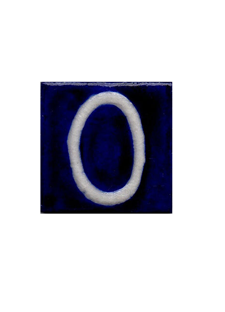 Blue Base Tile - Zero Number (2x2)