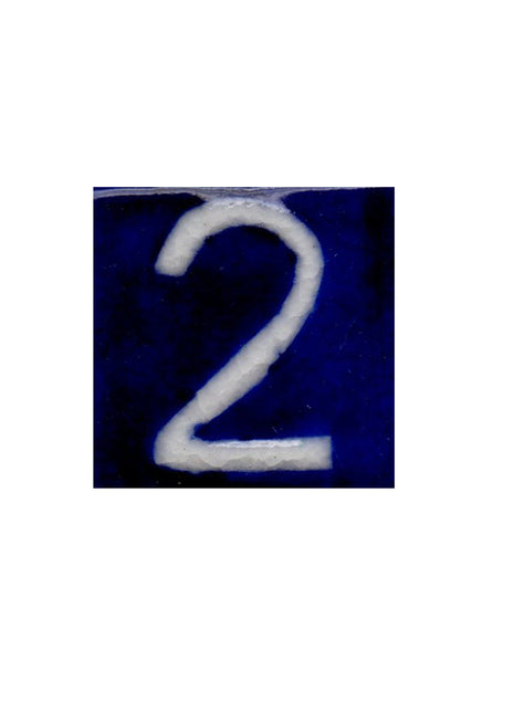 Blue Base Tile - Two Number (2x2)