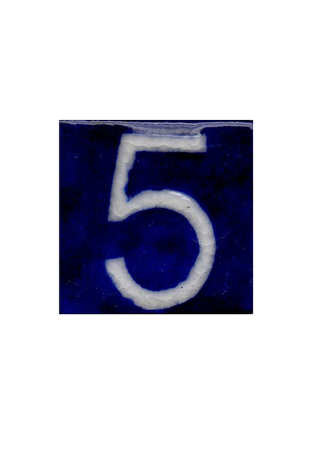 Blue Base Tile - Five Number (2x2)