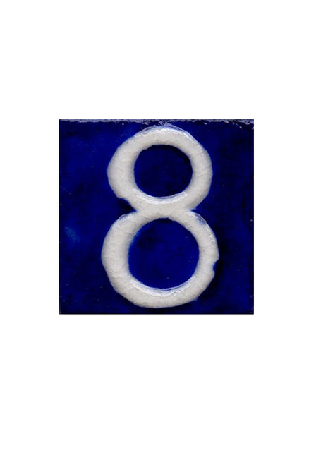 Blue Base Tile - Eight Number (2x2)