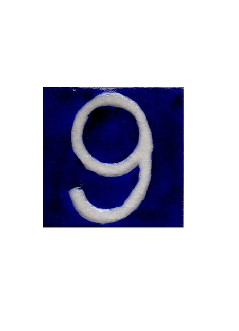 Blue Base Tile - Nine Number (2x2)