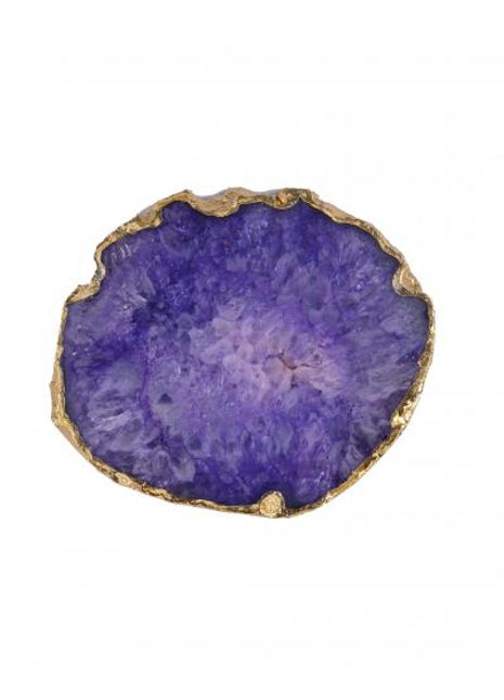 Gold Plated Agate Coaster, Choose Color, Silver Plated Agate Coaster Set of 4 Pieces, Tableware, Rock Coaster, Agate Slice, Glass Coasters