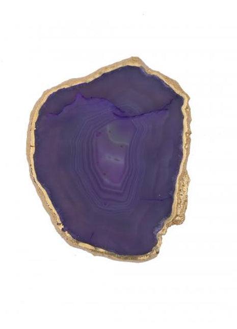 Gold Plated Agate Coaster, Choose Color, Silver Plated Agate Coaster Set of 4 Pieces, Tableware, Rock Coaster, Agate Slice, Glass Coasters