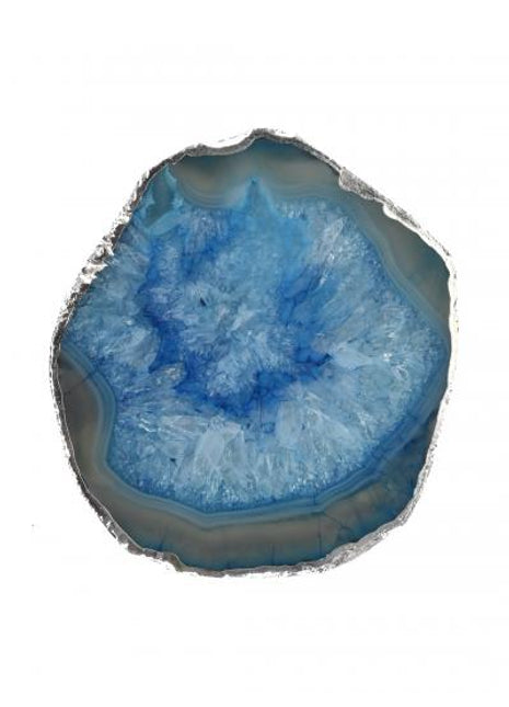 Gold Plated Agate Coaster, Choose Color, Silver Plated Agate Coaster Set of 4 Pieces, Tableware, Rock Coaster, Agate Slice, Glass Coasters