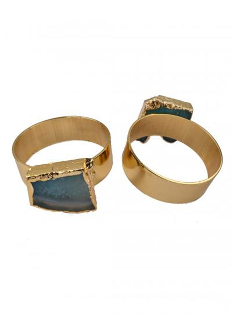 Agate Napkin Rings, Gold Agate Slice Napkin Ring, Wedding Decor, Formal Dining, Natural Warm Agate Tones, Dinner Party Decor, Set of 6 Piece