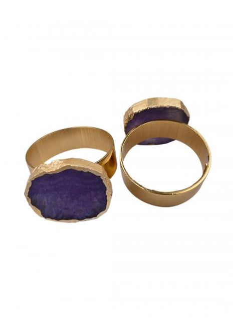 Agate Napkin Rings, Gold Agate Slice Napkin Ring, Wedding Decor, Formal Dining, Natural Warm Agate Tones, Dinner Party Decor, Set of 6 Piece