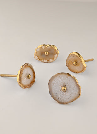 Agate Stone knobs Drawer Knobs Dresser Knobs Decorative Hardware