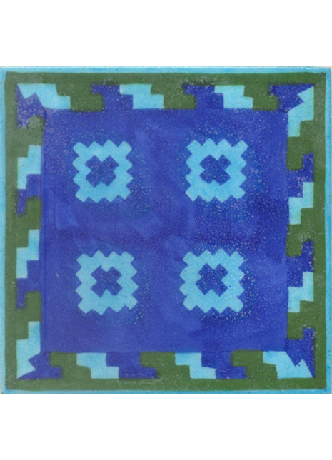 Turquoise,Blue and Green Colored Tile