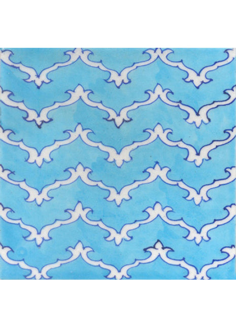 White and Turquoise Azulejos