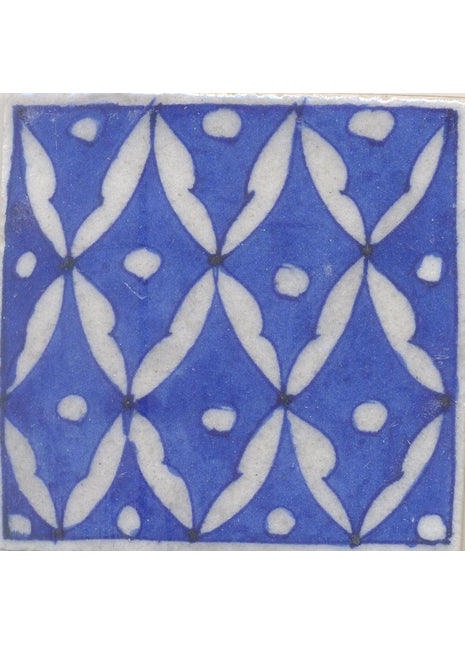 White and Blue Tile