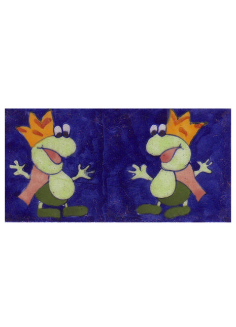 Two Cartoon Design with Blue Base Tile1