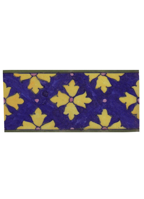 Yellow Flowers with Blue Base Tile1
