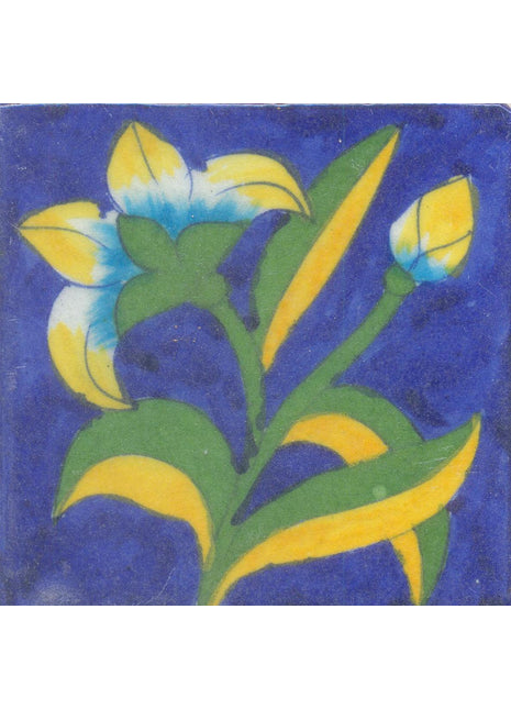 Dark Blue Luxury Designer Handmade Kitchen Tile