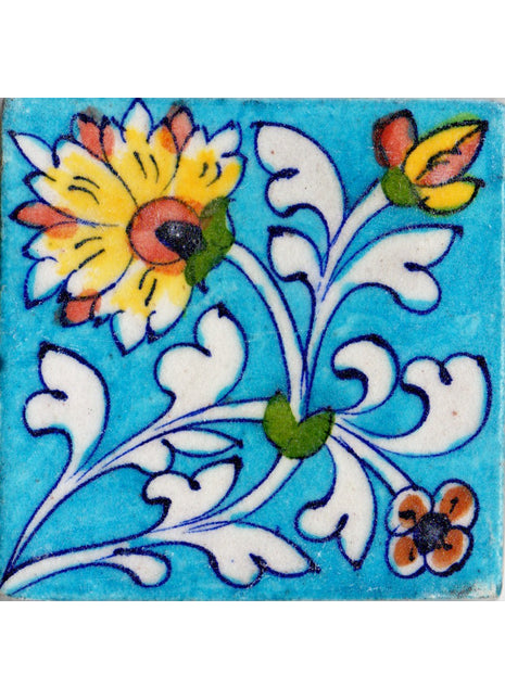 Luxury Kitchen Backsplash Blue Pottery Tile