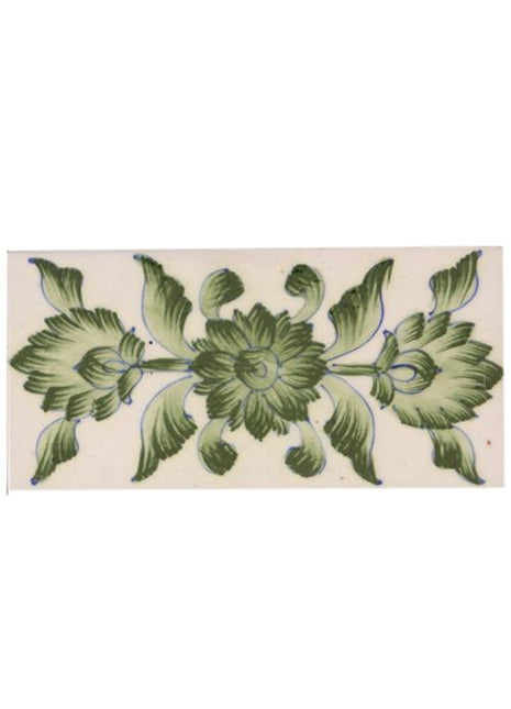 Close Lime Green Leafs and Flowers with White Base