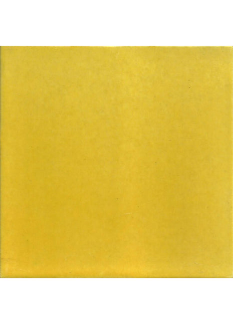 Solid Plain Yellow Color Blue Pottery Tile