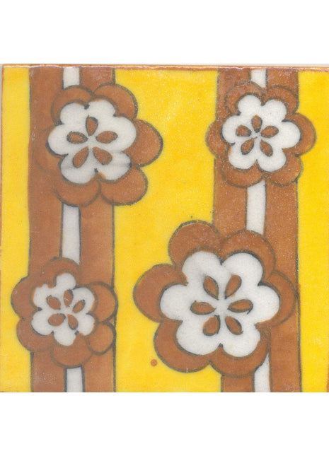 Brown and Yellow Tile