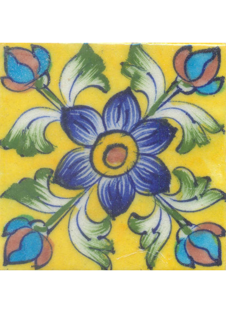 Blue, Green and Yellow Tile