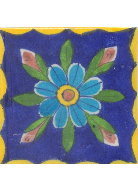 Turquosie, Yellow, Green, Blue and Brown Colored Tile